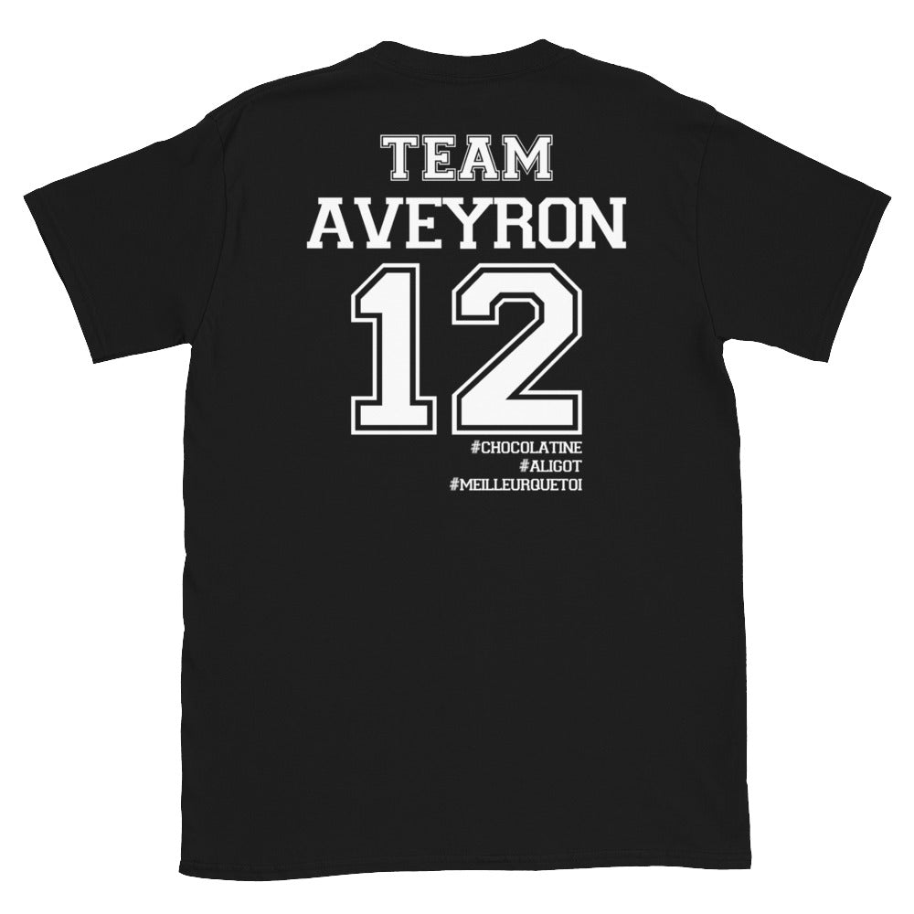 T-shirt Aveyron noir - Confort et fierté locale