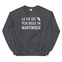 Thumbnail for Sweatshirt Martinique noir - La vie est plus belle en Martinique