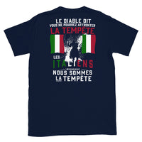 Thumbnail for T-shirt Italie bleu marine dos - Nous sommes la tempête