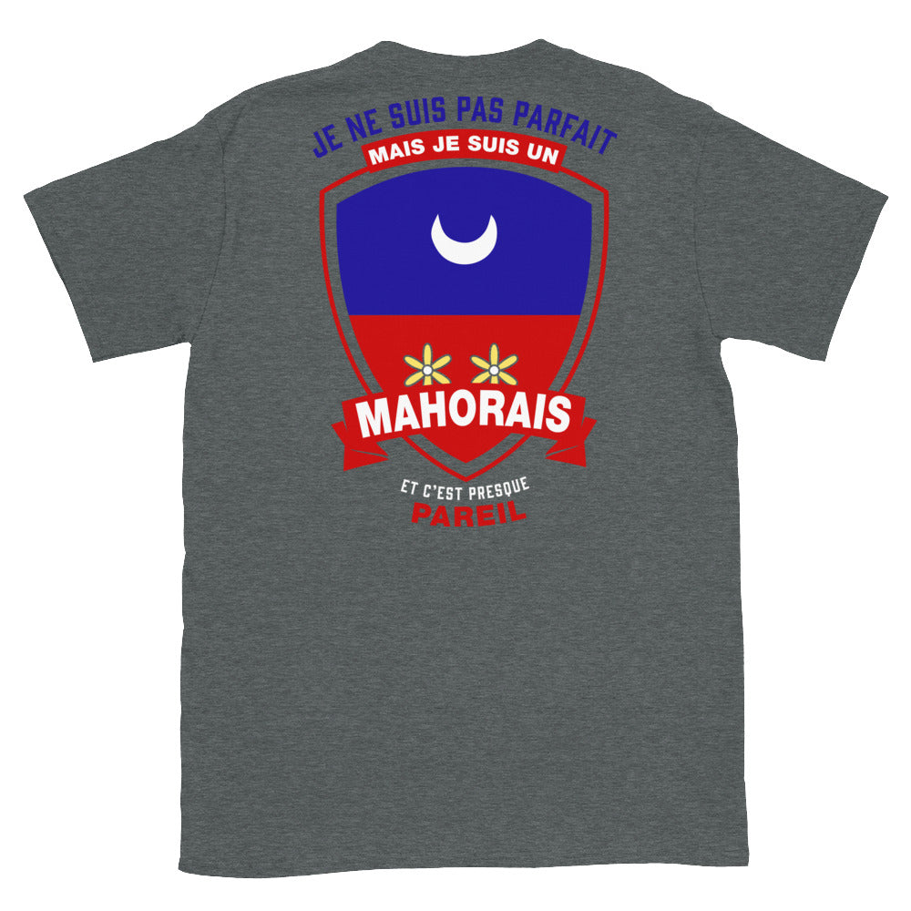 T-shirt Mahorais bleu marine - Je ne suis pas parfait mais