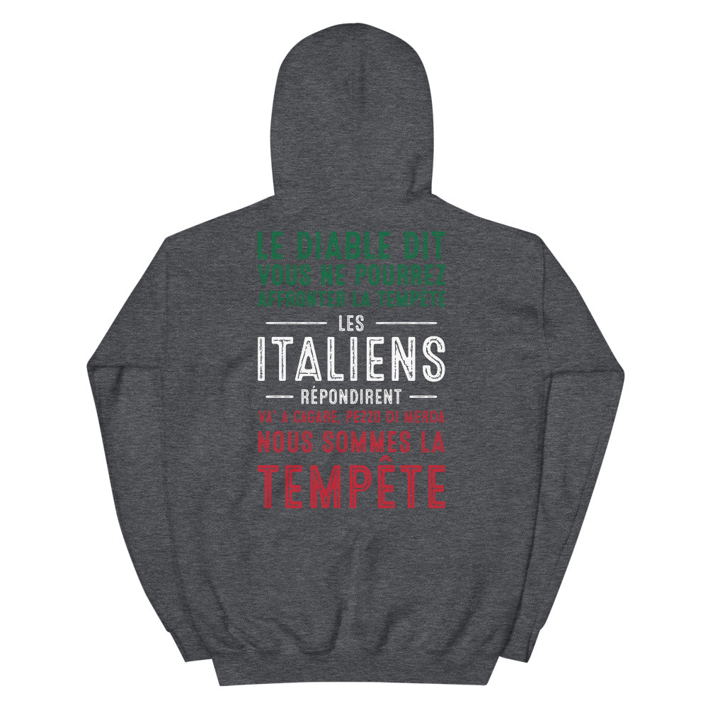 Sweatshirt Italie bleu marine - Confort et style pour les soirées fraîches