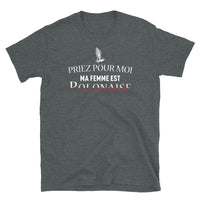 Thumbnail for T-shirt Pologne gris foncé - Priez pour moi ma femme est Polonaise