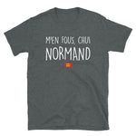 Normand, m'en fous - T-shirt Unisexe à Manches Courtes - Ici & Là - T-shirts & Souvenirs de chez toi