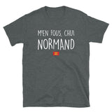 Normand, m'en fous - T-shirt Unisexe à Manches Courtes - Ici & Là - T-shirts & Souvenirs de chez toi