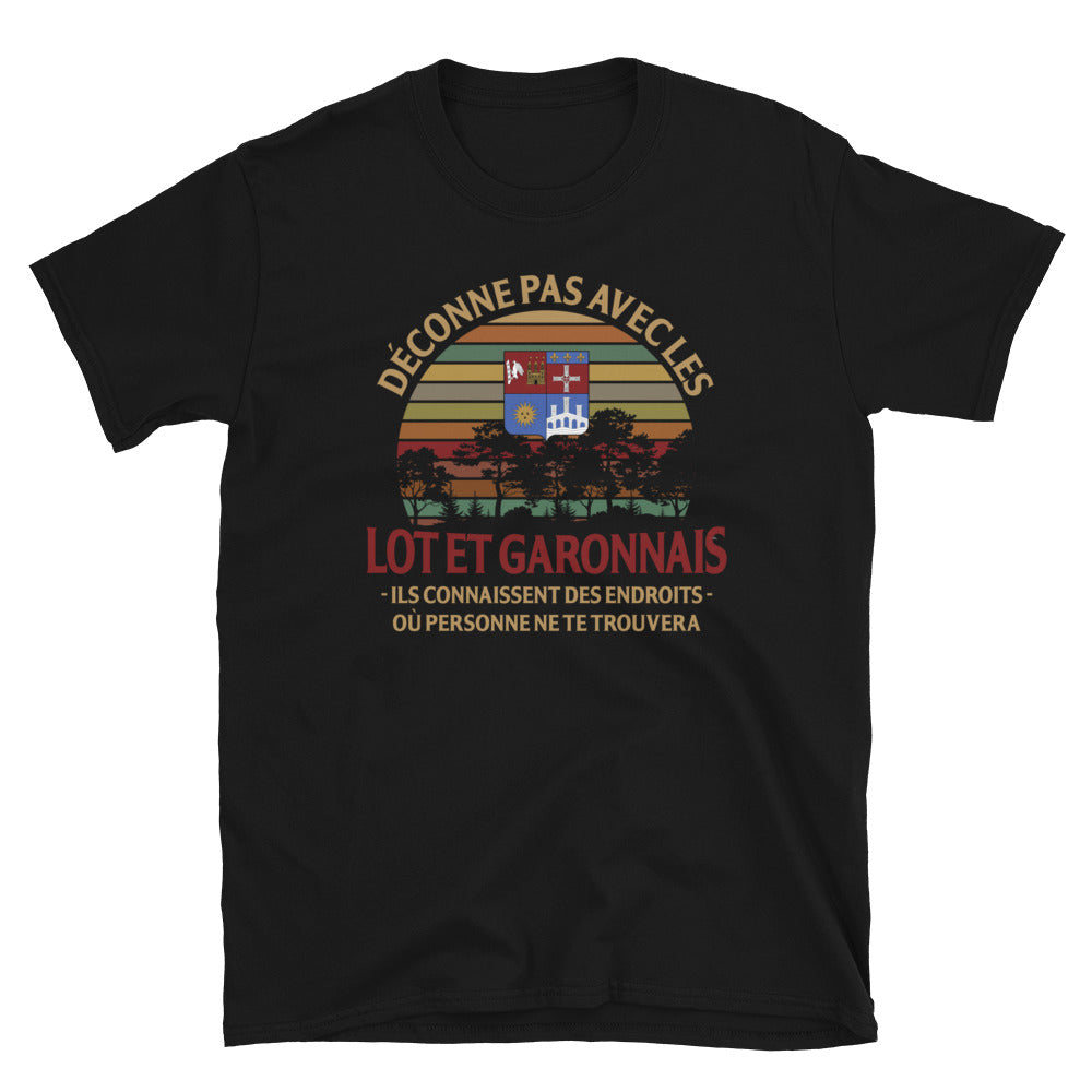 T-shirt Lot-et-Garonne gris foncé - Déconne pas avec les Lot-et-garonnais