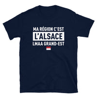 Thumbnail for T-shirt Alsace bleu marine dos - Ma région c'est l'Alsace