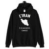 Sweatshirt Iran noir - Là où mon histoire commence