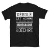T-shirt Monaco noir - Désolé ce mec est pris par une fille qui déchire