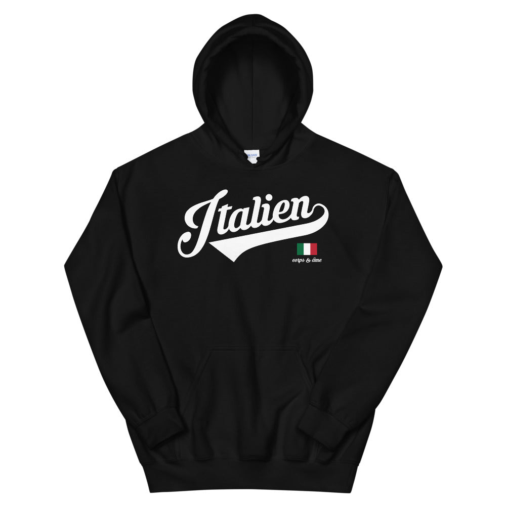 Sweatshirt Italie noir - Corps & âme, confort et fierté