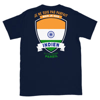 Thumbnail for T-shirt parfait indien noir dos - Je ne suis pas parfait mais