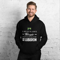 Thumbnail for Sweatshirt Luberon gris foncé dos - Je n'ai pas besoin de thérapie