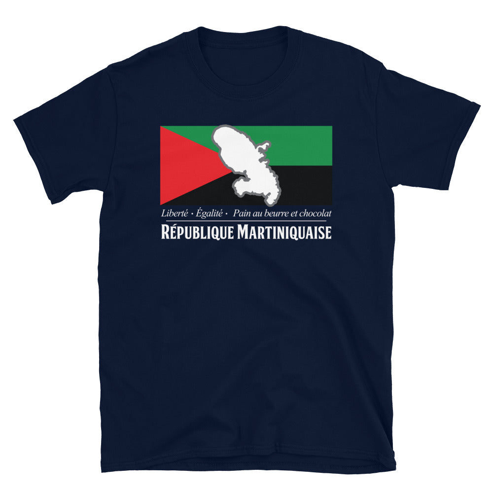 T-shirt Martinique noir dos - Fierté et confort au quotidien