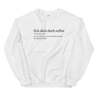 Thumbnail for Definition fick dich doch selbst - allemand - Sweatshirt - Ici & Là - T-shirts & Souvenirs de chez toi