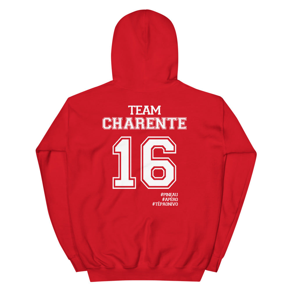 Team Charente 16 - Sweatshirt à capuche - Ici & Là - T-shirts & Souvenirs de chez toi
