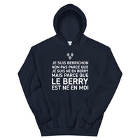 Thumbnail for Sweatshirt Berry gris foncé chiné dos - Le Berry est né en moi