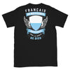 T-shirt Bayonnais noir - texte humoristique sur les origines
