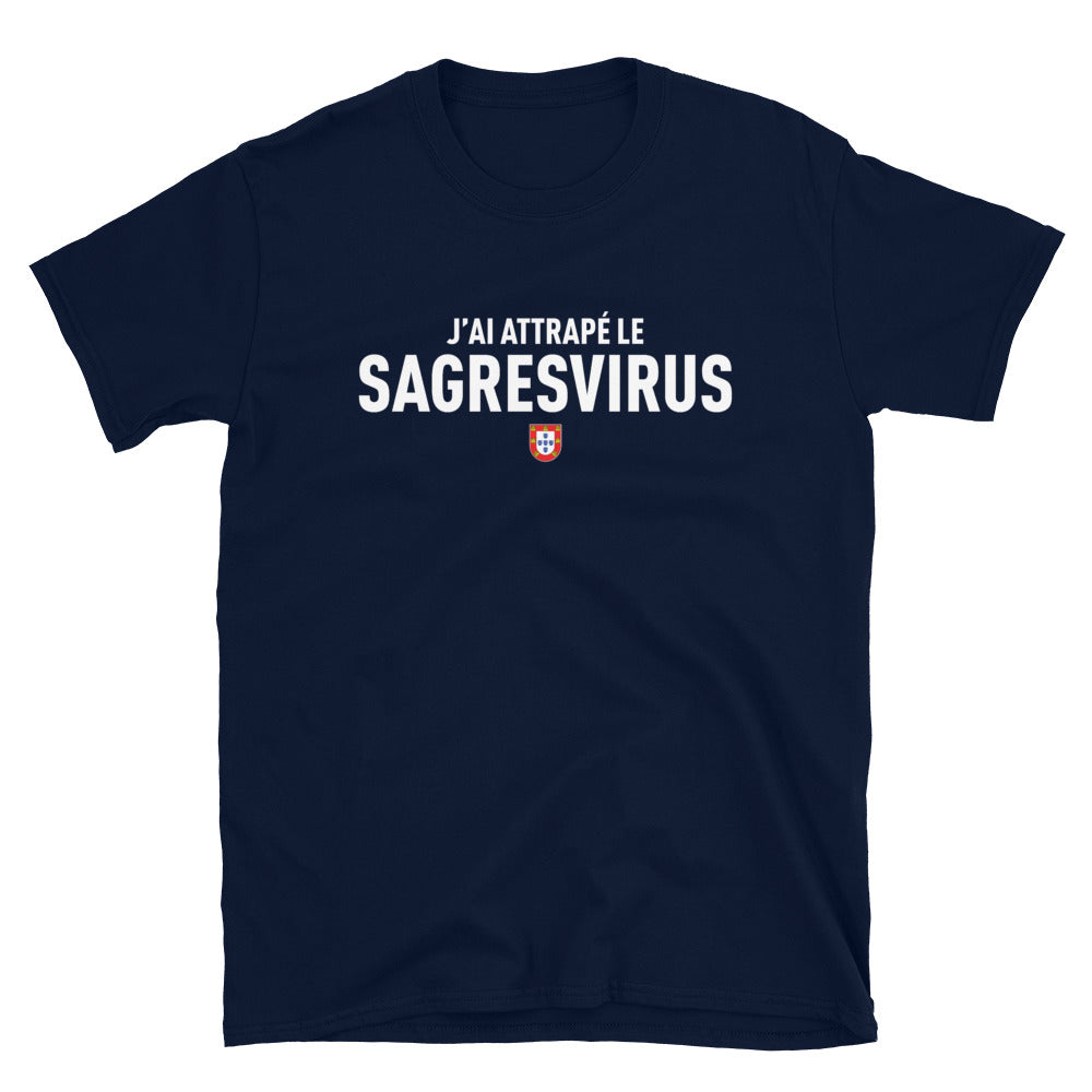 T-shirt Portugal gris sport - Sagresvirus avec humour