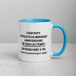 Papy Joyeux plus merdique anniversaire de tous les temps  r - Mug Tasse Couleurs intérieures grand-père - Ici & Là - T-shirts & Souvenirs de chez toi