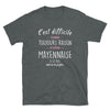 T-shirt Mayenne noir - Avoir toujours raison avec humour