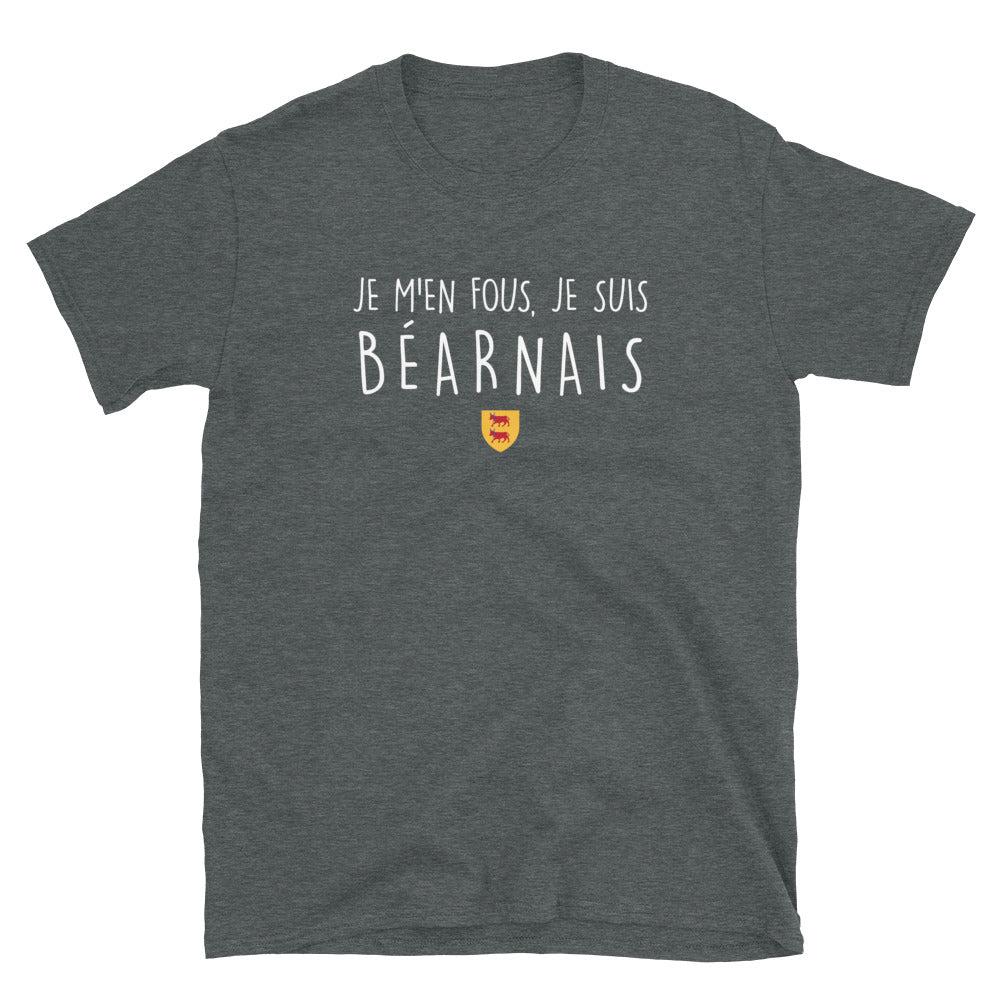 T-shirt Béarn noir - Je m'en fous je suis Béarnais