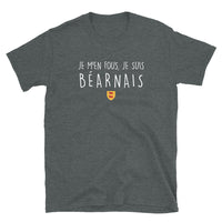 Thumbnail for T-shirt Béarn noir - Je m'en fous je suis Béarnais