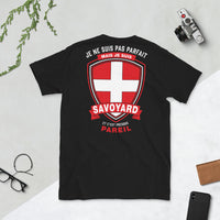 Thumbnail for T-shirt Savoie bleu marine - Je ne suis pas parfait, je suis savoyard