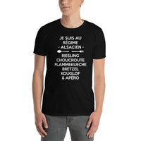 Thumbnail for T-shirt Alsace noir dos - Fierté et humour local