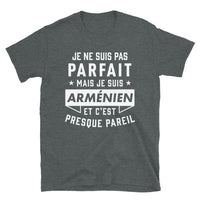 Thumbnail for T-shirt Arménien bleu marine - Fierté et humour en coton