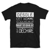 T-shirt Martinique noir - Désolé ce mec est pris par une fille qui déchire