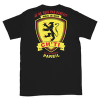 Thumbnail for T-shirt Nord-Pas-de-Calais noir - Je ne suis pas parfait mais