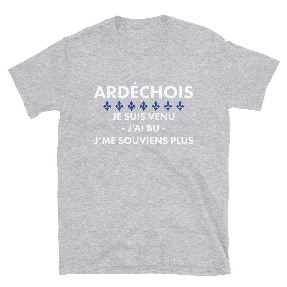 Ardéchois Veni, vici, pas vici - T-shirt Unisexe à Manches Courtes - Ici & Là - T-shirts & Souvenirs de chez toi