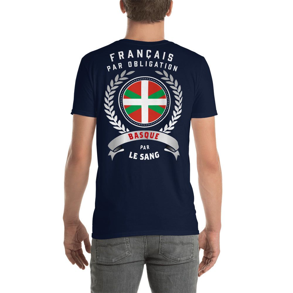 Basque par le sang - T-shirt Standard - Ici & Là - T-shirts & Souvenirs de chez toi