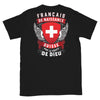 T-shirt Suisse noir - Français, Belge, Suisse, Canadien de naissance