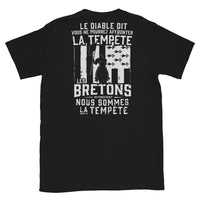 Thumbnail for T-shirt Bretagne noir - Les Bretons, nous sommes la tempête