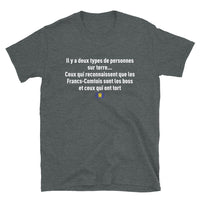 Thumbnail for T-shirt Franche-Comté gris foncé chiné dos - Les Francs-Comtois sont les boss
