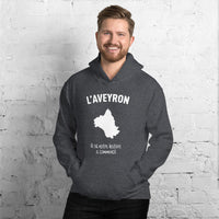 Thumbnail for Sweatshirt Aveyron gris foncé chiné - Là où notre histoire a commencé