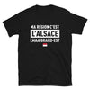 T-shirt Alsace noir - Ma région c'est l'Alsace