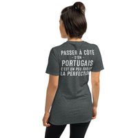 Thumbnail for T-shirt Portugal bleu marine - Frôler la perfection avec humour