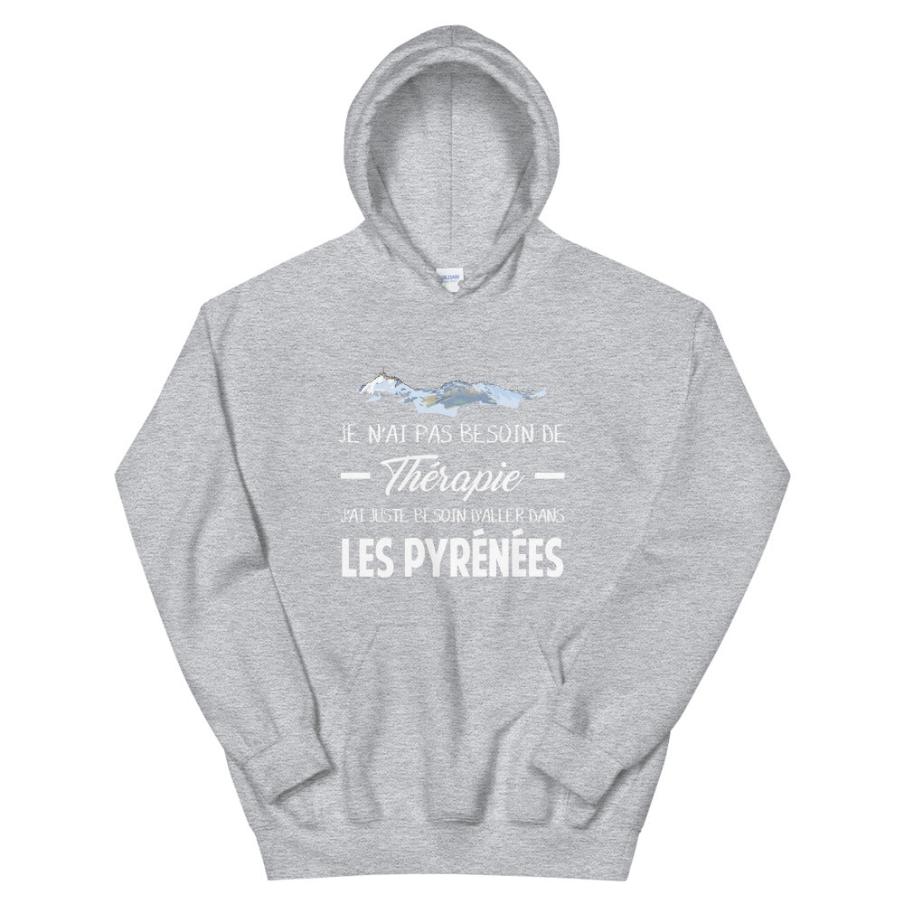 Thérapie Pyrénées - Sweatshirt à capuche - Ici & Là - T-shirts & Souvenirs de chez toi