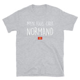 Normand, m'en fous - T-shirt Unisexe à Manches Courtes - Ici & Là - T-shirts & Souvenirs de chez toi