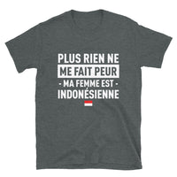 Thumbnail for T-shirt Indonésie bleu marine - Plus rien ne me fait peur ma femme est