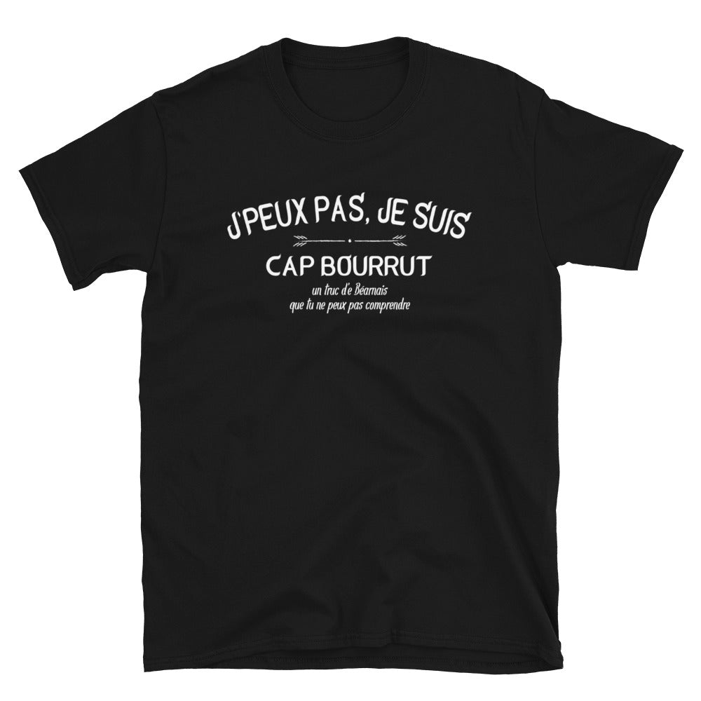 T-shirt Béarn noir - J'peux pas Cap Bourrut