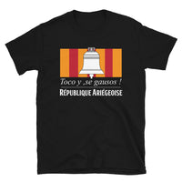 Thumbnail for T-shirt Ariège noir - Toco y se gausos avec humour local