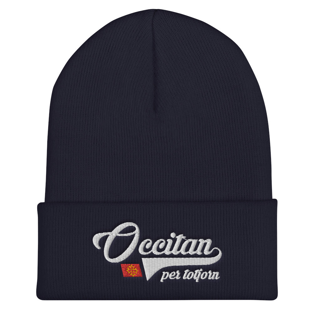 Bonnet Occitan red - Occitan pour toujours brodé