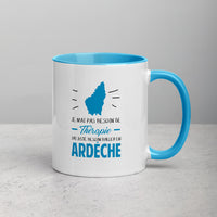 Thumbnail for Thérapie Ardèche - Mug Couleur intérieure bleu - Ici & Là - T-shirts & Souvenirs de chez toi