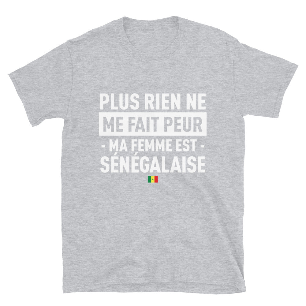 T-shirt Sénégal bleu marine dos - Ma femme est ma force