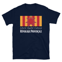 Thumbnail for T-shirt Provence noir dos - Fierté et humour en coton doux