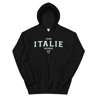 Thumbnail for Sweatshirt Italie noir - Drapeau italien avec humour