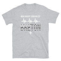 Thumbnail for T-shirt Bretagne gris foncé chiné dos - Fierté de groupe sanguin breton