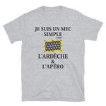 Ardèche & L'Apéro - T-shirt Standard - Ici & Là - T-shirts & Souvenirs de chez toi